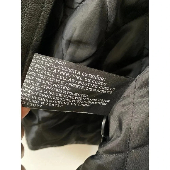 Vintage Worthington Leather Jacket Large Black - Picture 5 of 7